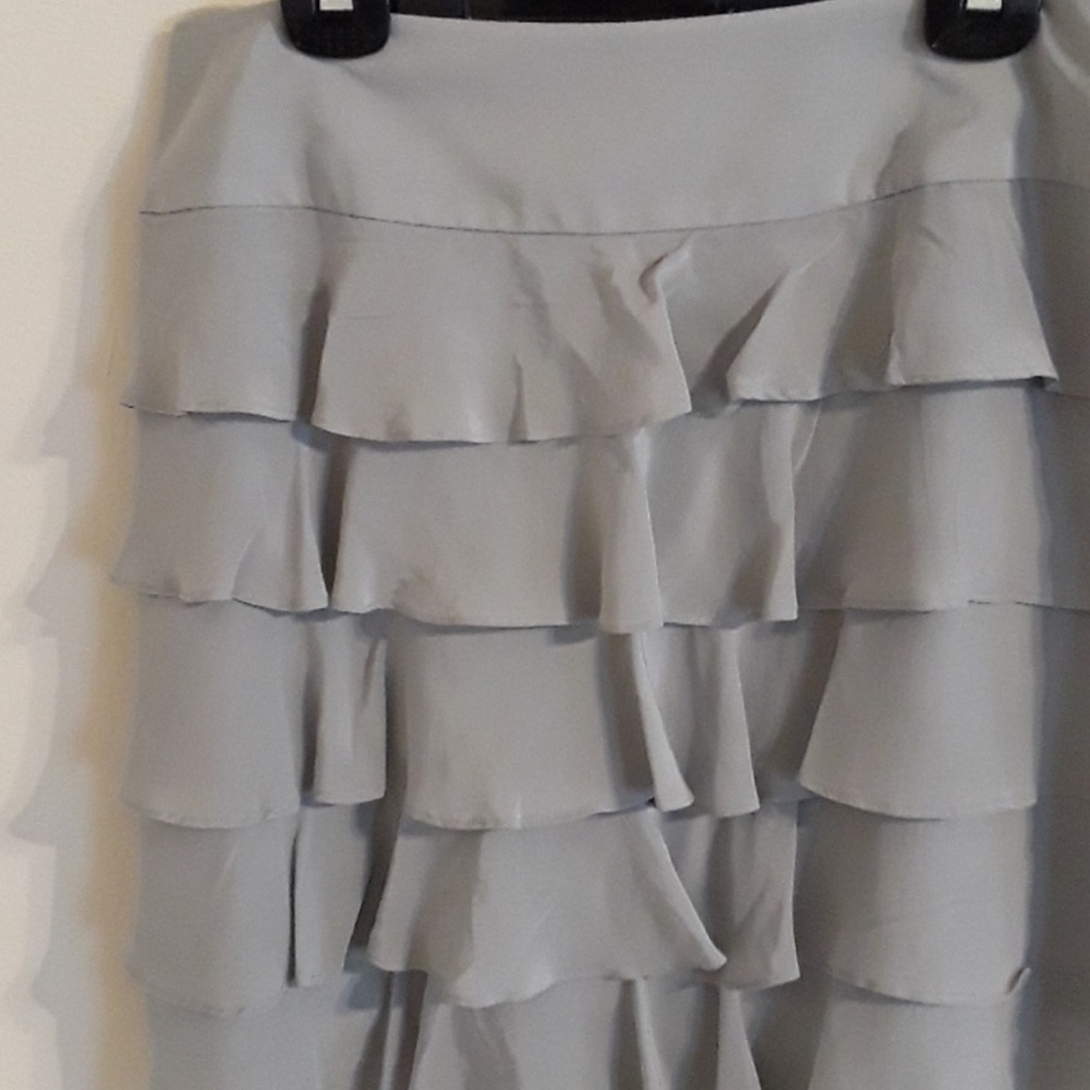 NWT Talbots Silk Tiered Ruffle Skirt - Picture 3 of 7